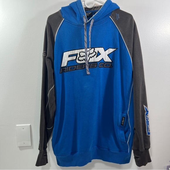 Fox Riders Co Other - Fox Riders Co Blue Pullover Sweatshirt Size Men’s XL